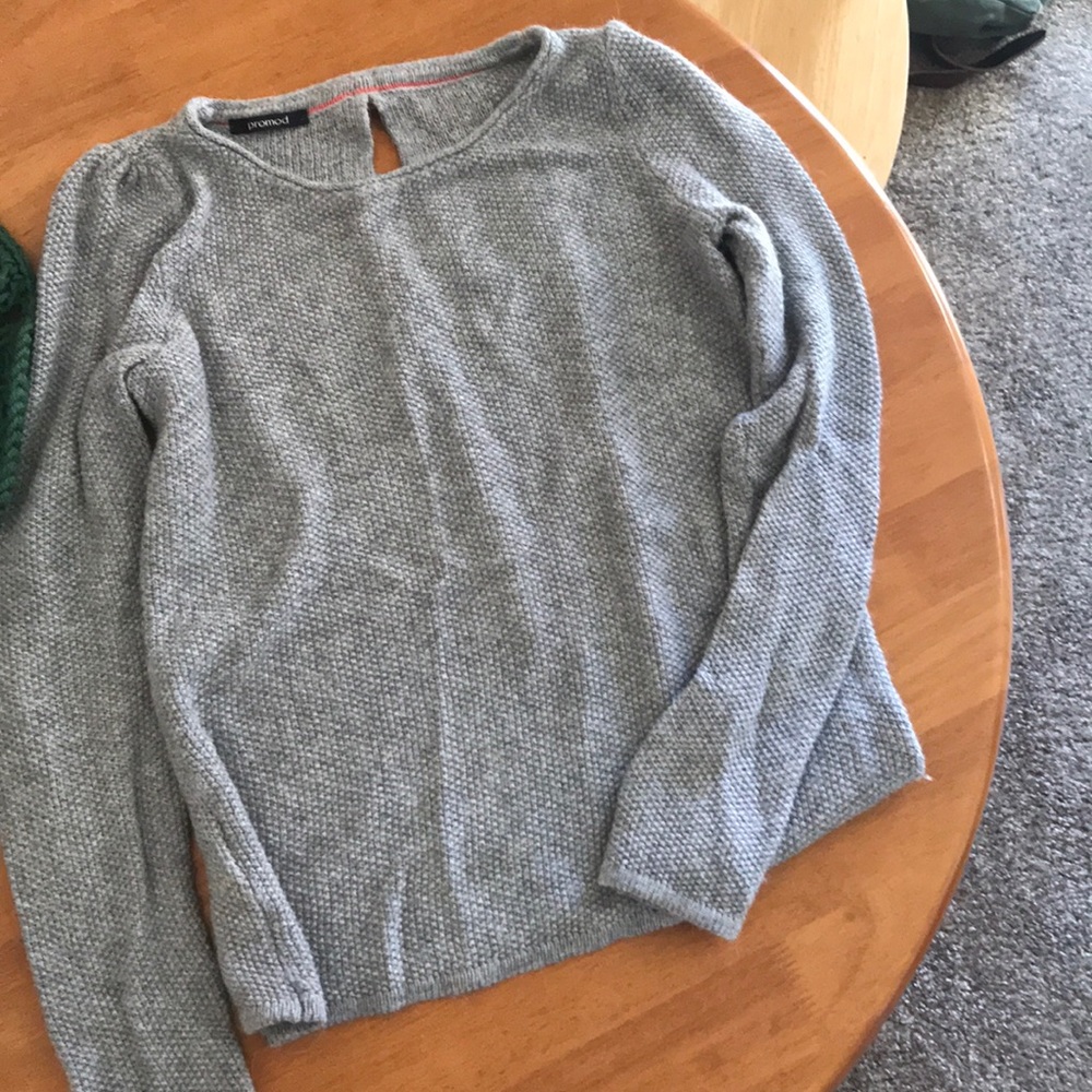 Gray Wool Blend Promod Sweater